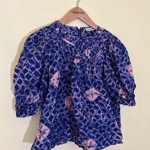Ulla Johnson Blue and Pink Women's Top